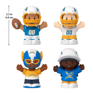Little People Collector Los Angeles Chargers Special Edition Set For Adults & NFL Fans, 4 Figures - Imagen 2 de 6