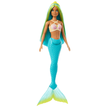 Barbie Fantasia Boneca Sereia com Cabelo Verde e Azul