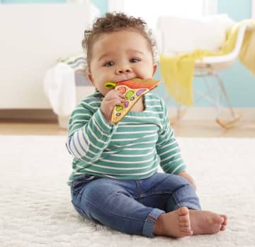 Fisher-Price Pizza Slice Teether, Bpa-Free Silicone Baby Toy