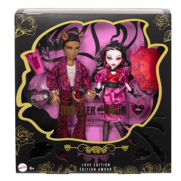 Monster High Boneca Love Edition 2 pk Draculaura + Clawd
