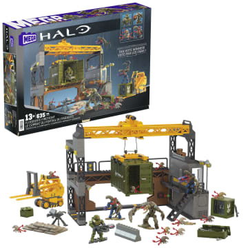MEGA Halo Floodgate Firefight Building Toy Kit With 4 Micro Action Figures (634 Pieces)