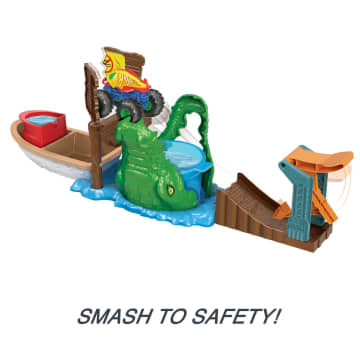 Hot Wheels Monster Trucks Swamp Chomp Playset, With 1 Toy Monster Truck - Imagen 2 de 5