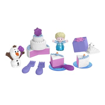 Disney Frozen Elsa & Olaf's Party Little People Toddler Playset With Figures, 12 Pieces - Image 1 of 6