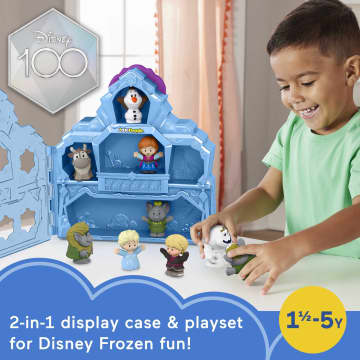 Disney Frozen Castle Playset With 9 Fisher-Price Little People Figures, Carry Along Castle Case