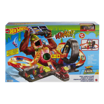 Hot Wheels Toxic Gorilla Slam Playset With Lights & Sounds For Kids 5 Years & Older