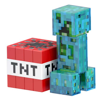 Minecraft Diamond Level Creeper, 5.5-inch Collector Action Figure - Image 4 of 6