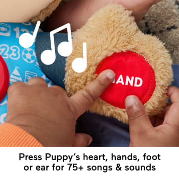 Fisher-Price Plush Baby Toy with Lights Music and Smart Stages Learning  Content, Laugh & Learn Puppy