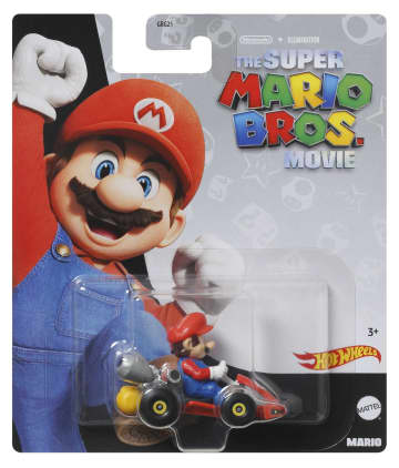 Hot Wheels Mario Kart Veículo de Brinquedo Kart Padrão do Filme Mario