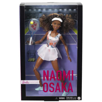 Barbie Role Models Naomi Osaka Doll, Posable, With Tennis Outfit & Racket