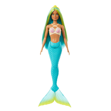 Barbie Fantasia Boneca Sereia com Cabelo Verde e Azul