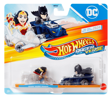 Hot Wheels RacerVerse Veículo de Brinquedo Batman e Mulher Maravilha - Imagen 1 de 6