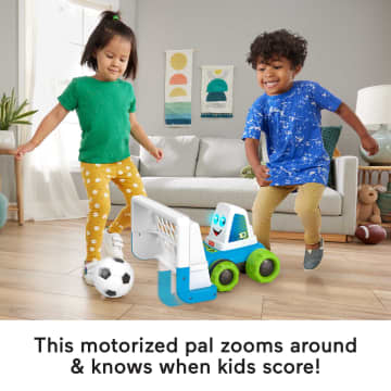 Fisher-Price Electronic Soccer Game With Net & Soccer Ball, Goaldozer Preschool Toy - Image 3 of 6