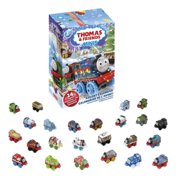 Thomas & Friends Minis Advent Calendar 2023, 24 Miniature Toy Trains For Preschool Kids - Imagen 1 de 6