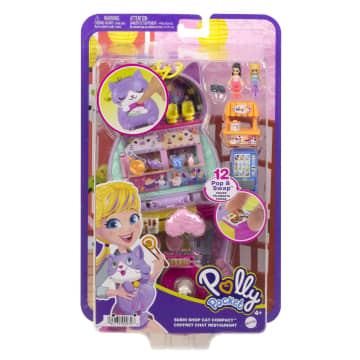 Polly Pocket Sushi Shop Cat Compact