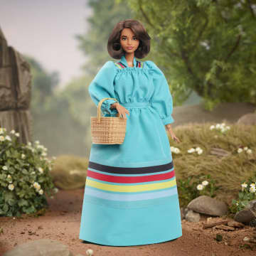 Barbie Inspiring Women Collectible Doll, Wilma Mankiller In Turquoise Dress
