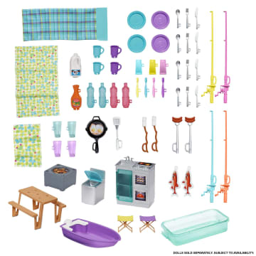 Barbie Camper, Doll Playset With 50 Accessories, Truck, Boat And House, 3-in-1 Dream Camper