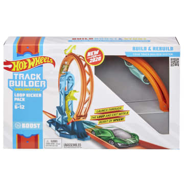 Hot Wheels Track Builder Pista de Brinquedo Pacote de Lançador de Loop