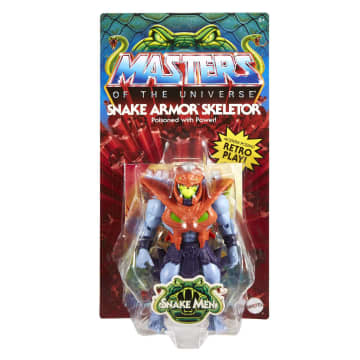 Masters Of The Universe Origins Snake Armor Skeletor Action Figure, 5.5-in Collectible Superhero Toys - Imagen 6 de 6