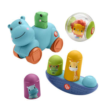Fisher-Price Hello Moves Play Kit, 3 Infant Activity Toys