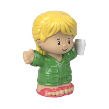 Fisher-Price Little People Figura de Brinquedo Mulher com Xícara de Café - Imagem 2 de 5