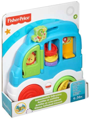Fisher-Price Juguete para Bebés Auto Actividades de Animales