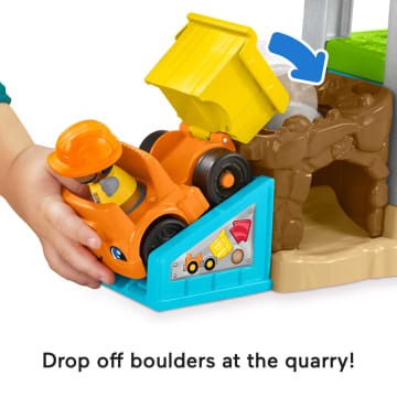 Fisher-Price Little People Load Up ‘n Learn Construction Site Toddler Musical Playset With 5 Pieces