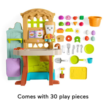 Fisher-Price Laugh & Learn Grow-the-Fun Garden To Kitchen Playset Infant To Toddler Learning Toy