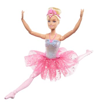 Barbie Fantasía Muñeca Bailarina Luces Brillantes Tutú Rosa - Imagen 2 de 6