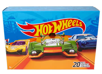 Hot Wheels Set Of 20 1:64 Scale Toy Trucks And Cars For Kids & Collectors