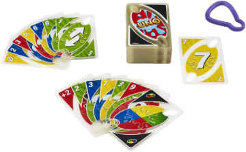 UNO Splash Card Game With Water-Resistant Plastic Cards & Clip