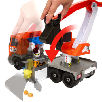 Matchbox-Action Drivers-Excavatrice Transformable-Camion de Chantier