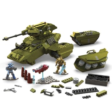 MEGA Halo UNSC Scorpion Clash Tank Building Kit With 5 Micro Action Figures (993 Pieces)