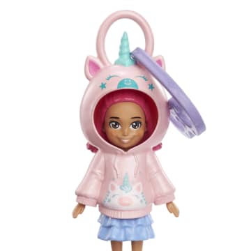 Polly Pocket Muñeca Hoodie Amigos Unicornio - Imagen 3 de 5