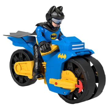 Imaginext DC Super Friends Batman Toys, XL Batcycle And Batman Figure, 10-Inches - Image 1 of 6