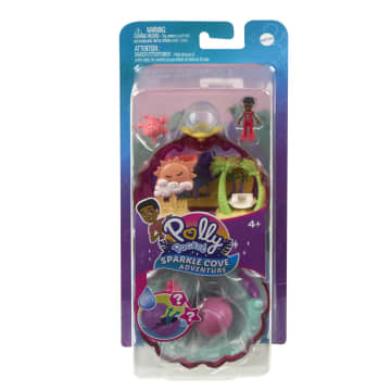 Polly Pocket Sparkle Cove Adventure Coffret Plage, Micro-Poupée - Imagem 1 de 1