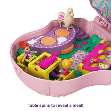 Polly Pocket Llama Music Party Compact, 2 Micro Dolls & Accessories