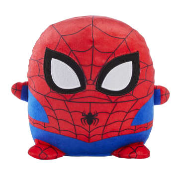Marvel Cuutopia Plush Spider-Man, 10-In Soft Rounded Pillow Doll, Collectible Superhero Stuffed Animal - Imagem 1 de 6