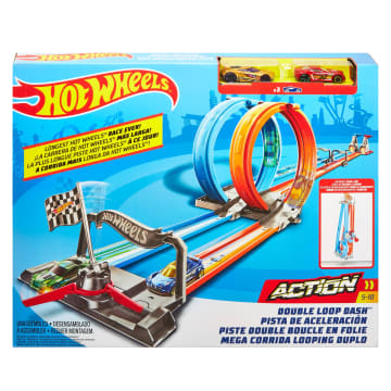 Hot Wheels Double Loop Dash, Track Set - Imagem 6 de 6