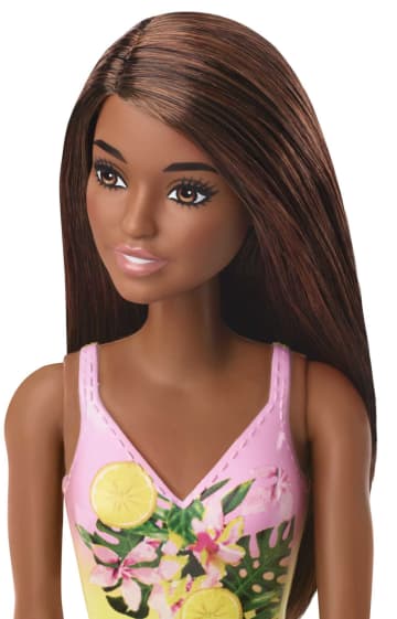 Barbie Doll, Brunette, Wearing Swimsuit, For Kids 3 To 7 Years Old
