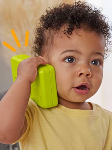 Fisher-Price Aprender e Brincar Brinquedo para Bebês Telefone Deluxe De Aprendizagem Verde