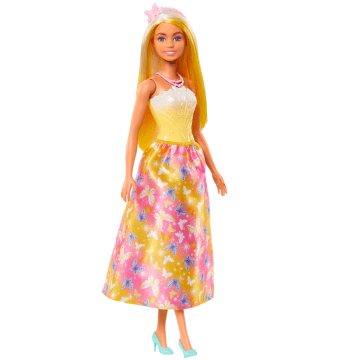 Barbie Fantasia Boneca Donzela Vestido de Sonho Amarelo - Imagem 1 de 6