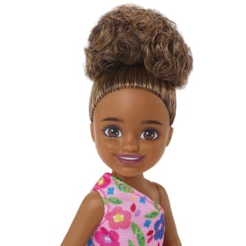 Barbie Chelsea Doll (Brunette) in Flower-Print Dress, For 3 Year Olds & Up