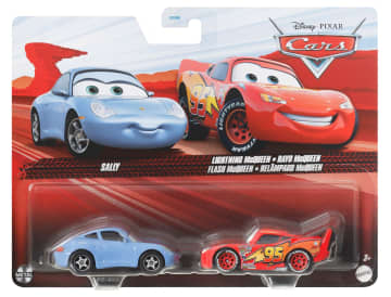 Cars de Disney y Pixar Diecast Vehículo de Juguete Paquete de 2 Sally & Rayo McQueen