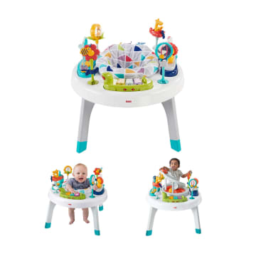 Fisher-Price Baby To Toddler Activity Center With Lights And Music, Sit To Stand, Safari