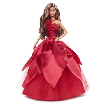 Barbie Signature 2022 Holiday Barbie Doll (Light-Brown Hair), 6 Years And Up - Imagen 1 de 6