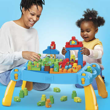 MEGA Bloks First Builders Discover 'n Build Activity Table, 41 Pieces