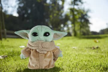 Star Wars Plush Toy, Grogu Soft Doll From the Mandalorian,  8-In Figure