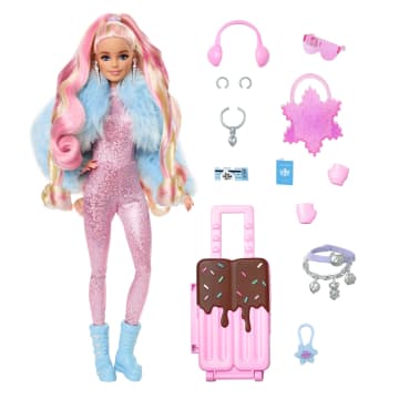 Travel Barbie Doll With Snow Fashion, Barbie Extra Fly - Imagem 1 de 6