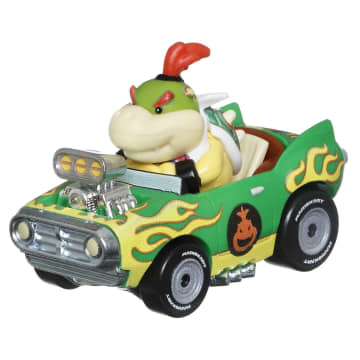 Hot Wheels Mario Kart Veículo de Brinquedo Bowser Jr Flame Flyer - Imagen 1 de 5