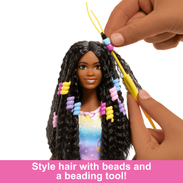 Barbie “Brooklyn” Hairstyling Doll & Playset With 50+ Accessories, includes Extensions, Bonnet & More - Image 2 of 6